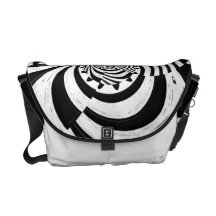 Remolinos de la cebra bolsas messenger