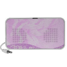 Remolinos de la violeta y diseño floral altavoz de viajar