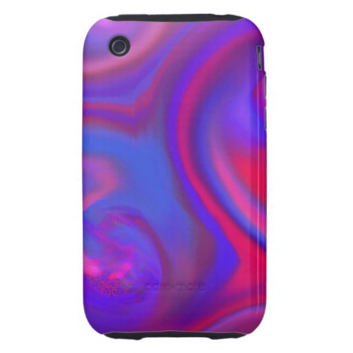 Remolinos del arte abstracto tough iPhone 3 protector