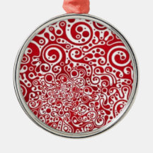 Remolinos del rojo ornamentos para reyes magos