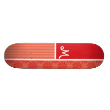 Remolinos del rojo y del naranja; Remolino Patinetas Personalizadas