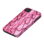 Remolinos del rosa Case-Mate iPhone 4 carcasas