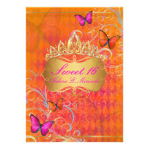 Remolinos dulces 16/Rainbow de PixDezines Papillon Invitacion Personalizada