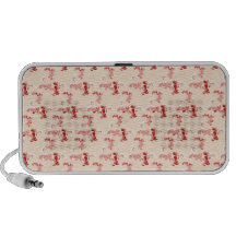 Remolinos femeninos del rosa laptop altavoz