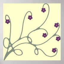 Remolinos florales posters