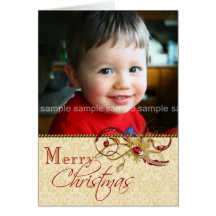 Remolinos Jeweled y tarjeta de Navidad de la foto 