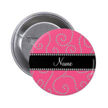 Remolinos rosados conocidos personalizados del dia pins