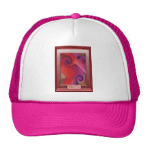 Remolinos y giros del rojo gorras
