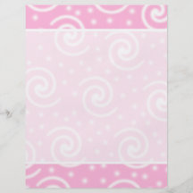 Remolinos y puntos rosados y del blanco bonitos tarjetones