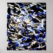 Remordimiento negro del azul del pesar posters