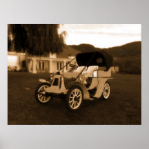 Renault 1901 - Sepia - GRANDE Poster