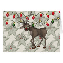 Reno de las Felices Navidad Felicitación