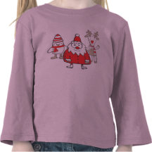 Reno de Santa del pingüino Camiseta