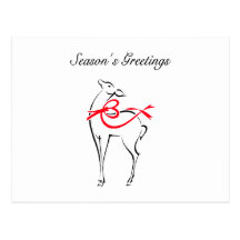 Reno elegante tarjeta postal
