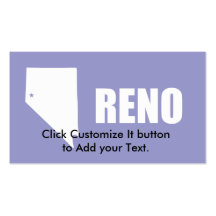 Reno, nanovoltio, Estados Unidos señala por medio  Plantillas De Tarjetas De Visita