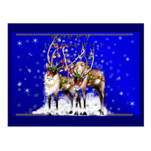 Reno Yardsign de las Felices Navidad Tarjeta Postal