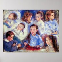 Renoir - imágenes de las cabezas del carácter de l impresiones