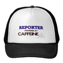 Reportero accionado por el cafeína gorras