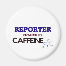 Reportero accionado por el cafeína imán para frigorífico