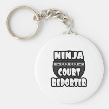 Reportero de corte de Ninja Llavero Personalizado
