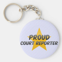 Reportero de corte orgulloso llavero personalizado