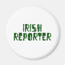 Reportero irlandés imán de frigorífico