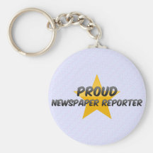 Reportero orgulloso llaveros personalizados