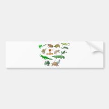 reptiles coleção de répteis ilustração didático adesivo