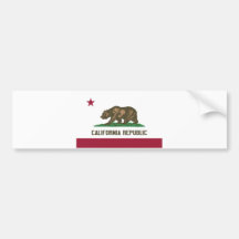 República de California Pegatina De Parachoque