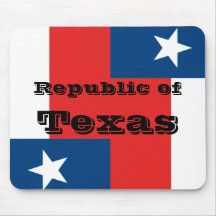 República de Tejas Mousepad Tapetes De Raton