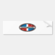 República Dominicana Etiqueta De Parachoque