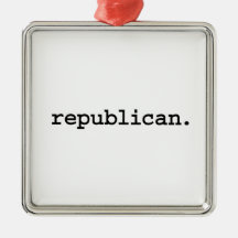 republicano adornos de navidad
