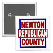 Republicano del condado de Newton 2" x 2" botón cu Pins