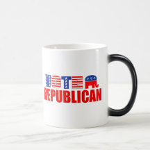 Republicano del voto (barras y estrellas) tazas