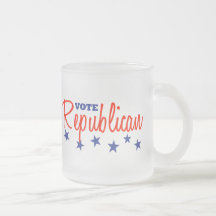 Republicano del voto (estrellas) taza