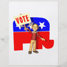 Republicano del voto tarjetas publicitarias