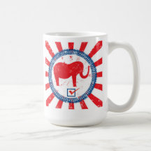 Republicano del voto taza