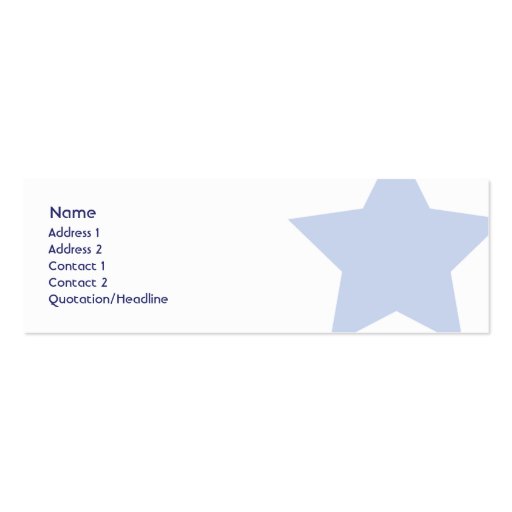 Republicano - flaco tarjetas de negocios