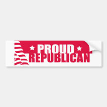 Republicano orgulloso pegatina de parachoque