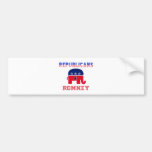 Republicanos 4 Romney Etiqueta De Parachoque