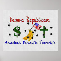 Republicanos del plátano impresiones