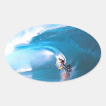 resaca del northshore calcomanías de ovales personalizadas