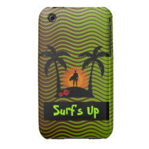 Resaca encima del negro de la persona que practica iPhone 3 Case-Mate carcasas