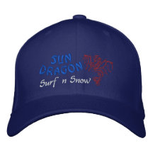 Resaca y nieve del dragón de Sun Gorra De Béisbol
