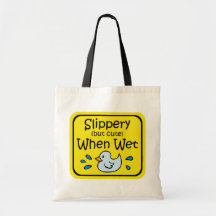 Resbaladizo cuando bebé mojado bolsa lienzo