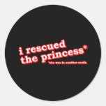 ¿Rescaté a la princesa? Pegatina