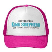 Rescaté a un rey Shepherd (el perro masculino) Gorras