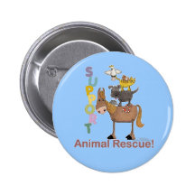 Rescate animal de la ayuda pins