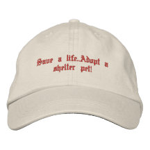 Rescate animal gorra bordada