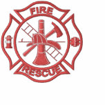Rescate del fuego camiseta polo
